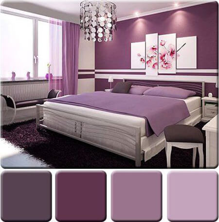 1623336635 974 ترکیب رنگ یاسی در دکوراسیون اتاق خواب ترکیب رنگ یاسی در دکوراسیون اتاق خواب