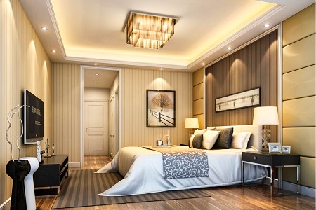 bedroom false ceiling 05 ایده هایی زیبا برای کناف اتاق خواب