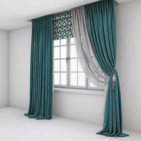 bedroom4 curtains14 با این مدل های پرده اتاق خواب تان را زیباتر کنید