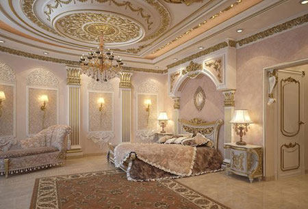 royal2 bedroom3 design8 دکوراسیون اتاق خواب های سلطنتی