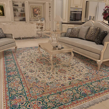 turquoise1 carpet set17 راهنمای ست فرش فیروزه ای + عکس